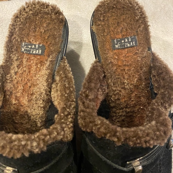 Stuart Weizmann Lined Mules Sz 7 - Picture 7 of 7